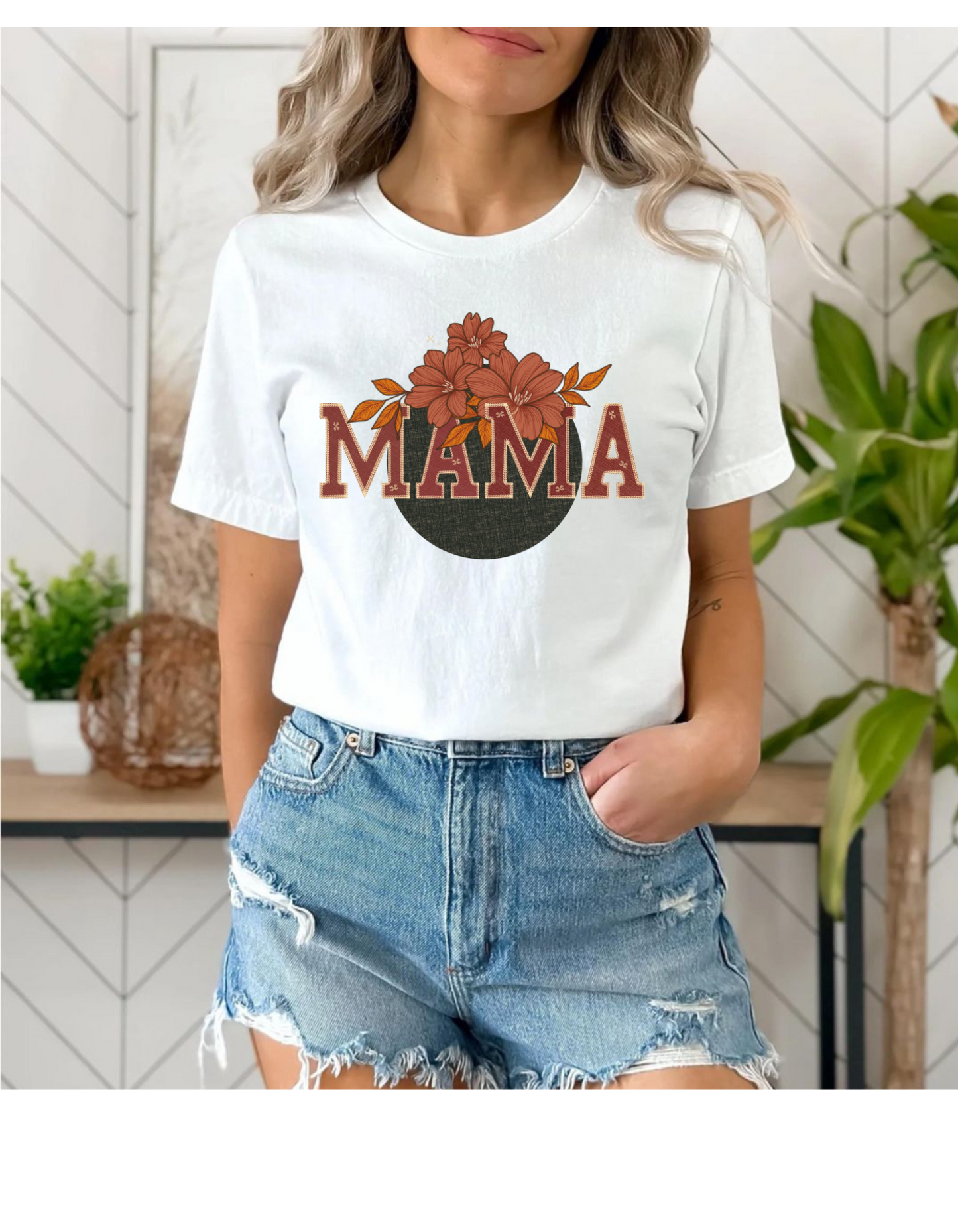 Round Floral Mama